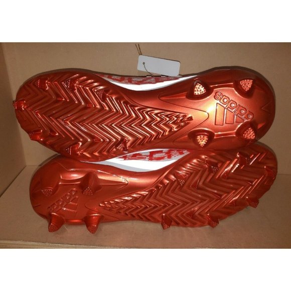 ADIDAS ADIZERO 22 FOOTBALL CLEATS MEN\'S SIZE 11 TEXAS COLORWAY HP8742 NEW main image 5